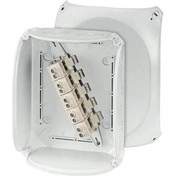 Hensel KF 2525 G Weatherproof Junction Box, Surface Mounted, 255x205mm, Halogen-Free, for Cable Sizes 6-25mm²
