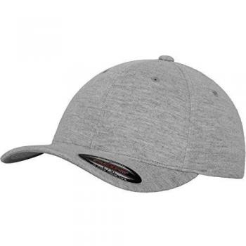 Gorra Flexfit Unisex Doble Jersey Color Gris L/XL 66% Poliéster, 30% Algodón, 4% Elastano