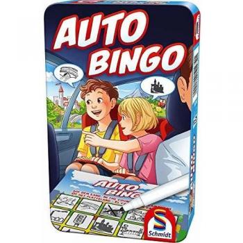 Juego de Viaje Auto Bingo en Caja de Metal - Schmidt Spiele 51434