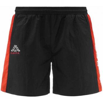 Kappa - Pantalones cortos de hombre Edelito Kappa, bañador negro rojo, talla L