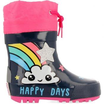 Botas de lluvia Gioseppo Elster Azul con estampado de flores y suela antideslizante