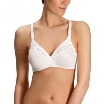 Triumph - Sujetador premamá con bordados para mujer, talla 95D, color Blanco