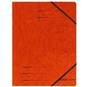Carpeta Esquinera Herlitz Easyorga A4 Cartón Naranja