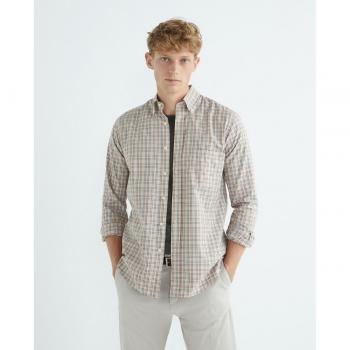 Camisa de hombre casual Mirto cuadros manga larga