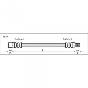 Metzger 4110571 Tubo flexible de frenos