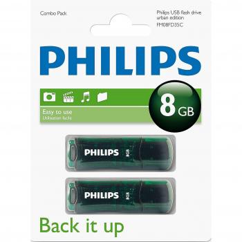 Philips Urban Juego 8 GB Memoria USB 2.0 Verde