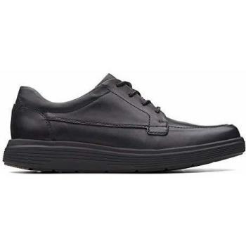 Zapato Derby de Cuero Negro Clarks Un Abode Ease para Hombre con Cordones