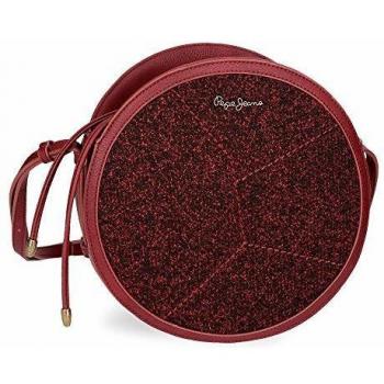 Pepe Jeans Claire Bandolera Redonda Rojo 24x24x7,5 cms Piel Sintética