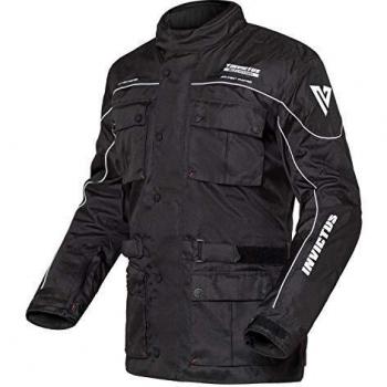 Chaqueta de moto larga con protecciones tejido tipo cordura Invictus Aquiles