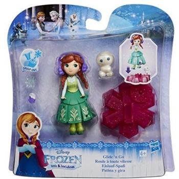 Muñeca Pequeña Anna de Disney Frozen con Deslizamiento y Accesorios