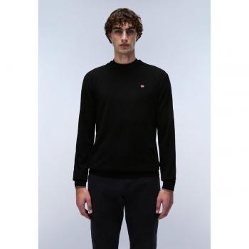 Napapijri Men's Damavand Black Round Neck Sweater - 2XL Wool Knitwear