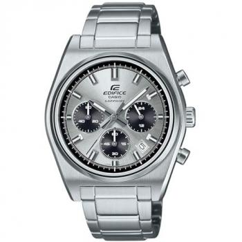 Reloj Cronógrafo Casio Edifice EFB-730D-7AVUEF - Acero Inoxidable, 40 mm, Esfera Plateada, Cristal de Zafiro, Función de Paro