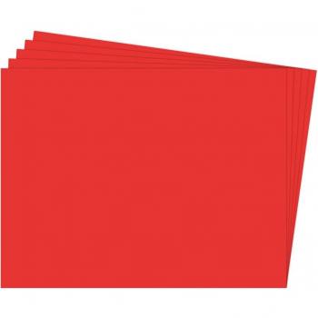 PAQ/25 CARTULINA FIXO 50X65 180G. ROJO NAVIDAD