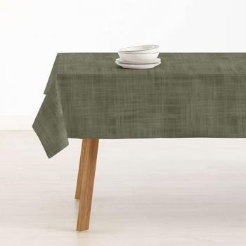 Mantel Antimanchas Tacto Extrasuave Color Desert Sage 300x155 cm 100% Algodón Orgánico Made in Spain Modelo Liso