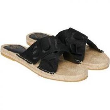 Alpargatas de tiras cruzadas negro Superdry para mujer