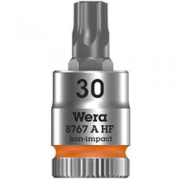 Vaso de Punta Torx Wera 8767 A HF con Función de Retención 1/4 TX 30 x 28 mm