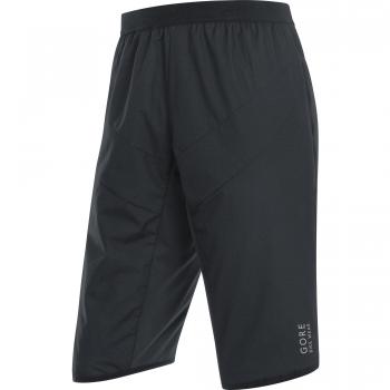 Gore Bike Wear Pantalones MTB, Hombre, Windstopper con aislamieto Primaloft, Power Trail Insulated Shorts, Talla L, Negro, TWSPTR
