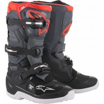 Alpinestars Botas de Cross Tech 7S Niño Negro-Azul Esmaltado-Amarillo