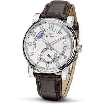 Philip Men's Wales Analogue Watch R8221193115 with Mechanical Movement, White Dial and Stainless Steel Case