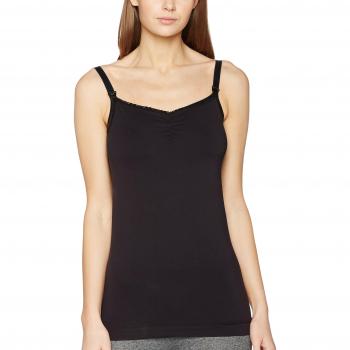 MAMA.LICIOUS Cotton Nursing Top Sleeveless Women Black