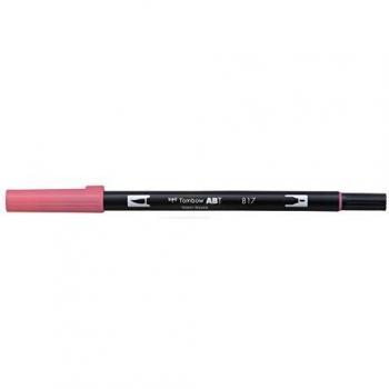Rotulador Tombow Dual Brush Pen ABT, Doble Punta (Fina y Pincel), Acuarelable, Color Mauve (817), Pack de 6 unidades