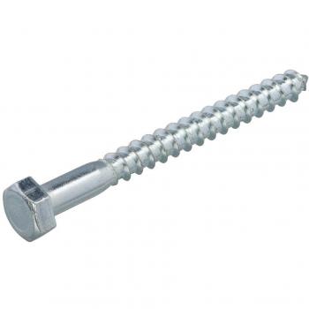 Tirafondo Tornillo Hexagonal Galvanizado 7x130mm DIN 571