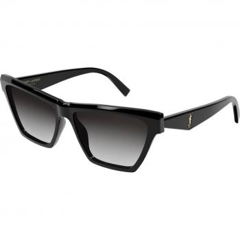 Saint Laurent SL M103 Cat Eye Sunglasses for Women - Black, Grey Gradient, Size: 58 MM