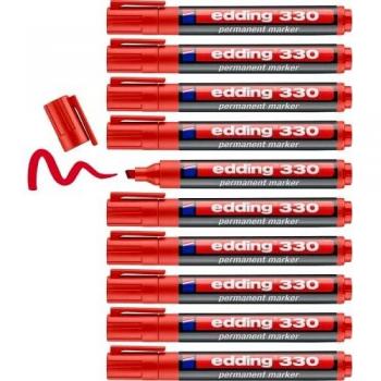 Marcador permanente Edding 330 rojo