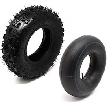 Neumático Delantero para Mini Quad 4x10-6 con Cámara de Aire - Montaje Fácil