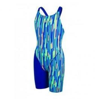 (Blue, 28) - Speedo Girl's Fastskin Endurance+ Openback Kneeskin Swimsuit