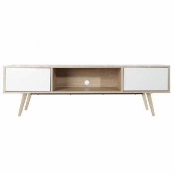 Mueble de TV DKD Home Decor Blanco Metal Madera MDF 160 x 40 x 50 cm