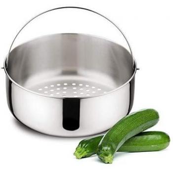 Cocedor al vapor para olla a presión de 5 a 7 litros, acero inoxidable, 22 cm - Lagostina