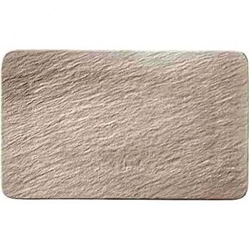 Plato Multifuncional Rectangular Villeroy & Boch Manufacture Rock Blanc 28x17 cm, Porcelana Premium, Apto para Lavavajillas