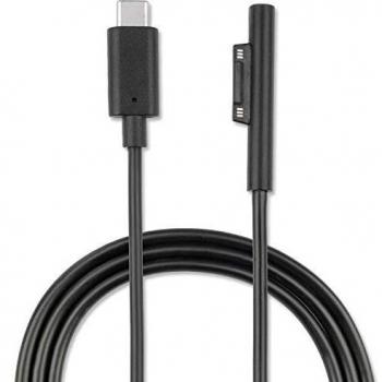 Cable de Carga USB Tipo C 5A para Microsoft Surface - 1m, Negro