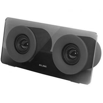 ELBE ALT-432-NE - Altavoz Bluetooth portátil, doble salida de audio, 6 W, Aux-In, color negro