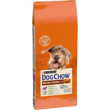 Purina Dog Chow Senior con Cordero para Perros Maduros/Senior 2 x 14 kg Pack Económico