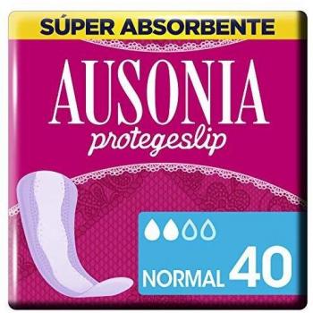 Ausonia Normal Protegeslips 40 Unidades, Sistema No Olor, Máxima Protección Diaria