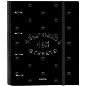 Carpeta de anillas Safta California Negro 27 x 32 x 3.5 cm