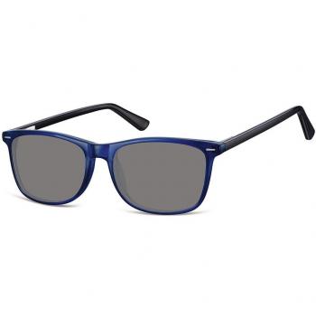 SmartBuy Collection Rectangle Full Rim Plastic Men's Prescription Sunglasses Blue Size 54