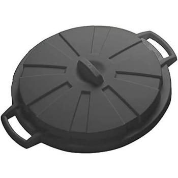 Tapa Mondex 80 litros para cubo de basura comunitario en color negro