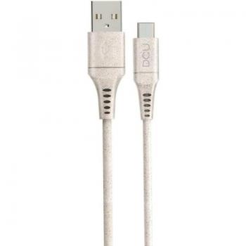 DCU Cable Micro USB a USB 2.0 Eco Friendly 1.5m Blanco