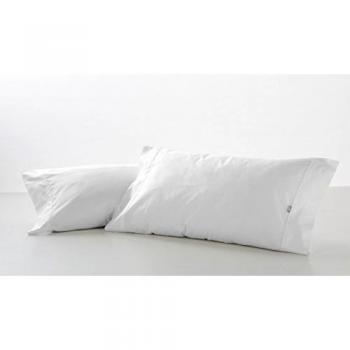 ESTELIA - Funda de Almohada satén de 300 Hilos - 45x95 cm - Set de 2 Unidades - 100% algodón - 300 Hilos