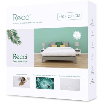 Recci cubre colchon 150x190200 cubrecolchon impermeable 150x190200 100 bambu fundas de colchon protector de colchon ultra suave transpirable antiacaros silencioso 150 x 190200 cm