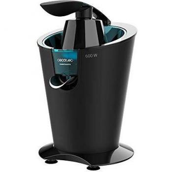 Exprimidor Cecotec EssentialVita PowerFresh 600W con Palanca, 2 Conos y Color Negro