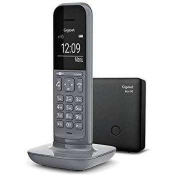 Teléfono Fijo Inalámbrico Gigaset CL390 con Pantalla Grande Retroiluminada y Funciones de Manos Libres - Gris Oscuro