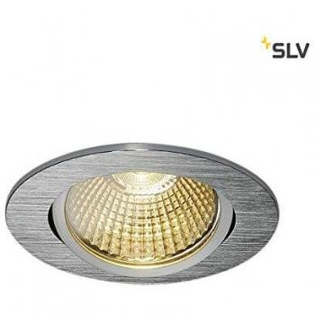 Luz Empotrable LED New Tria Redonda y Cuadrada en Blanco y Plata 7,3W 440lm