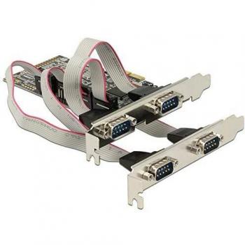 DeLOCK 4 x Serial PCI Express - Tarjeta de Puerto Serie