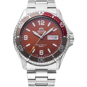 Orient Mako III Automatic Diver's Watch RA-AA0820R 200m Stainless Steel Red Dial Men's Watch