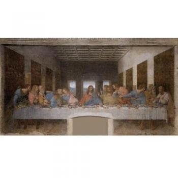 Impresión sobre Lienzo La Última Cena, Poliéster Multicolor, 120x3x60 cm, con Marco de Madera