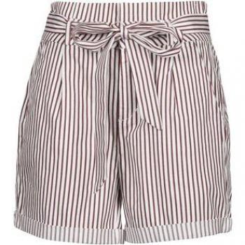 Short VMEVA para mujer de Vero Moda con diseño ancho a rayas y cinturón